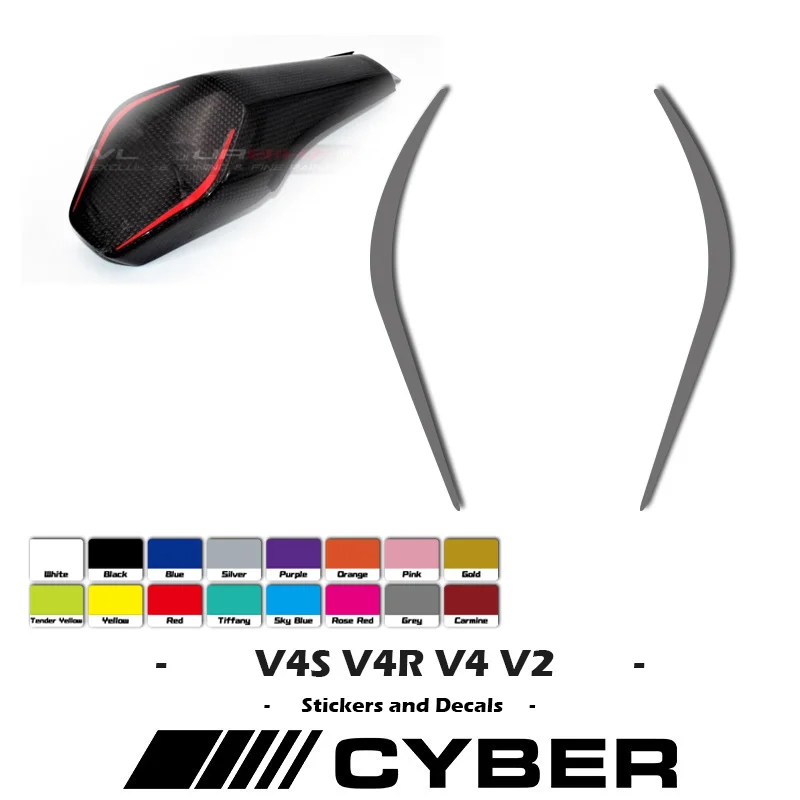 오토바이 라인 Hoump Hump 코어 스티커 데칼 Hump 스티커 Ducati Panigale V4 V2 V4S Streetfighter V4 V4S