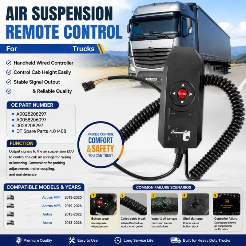 M76E A0028208297 Cab Air Suspension Remote Controller with Directional Button Panel