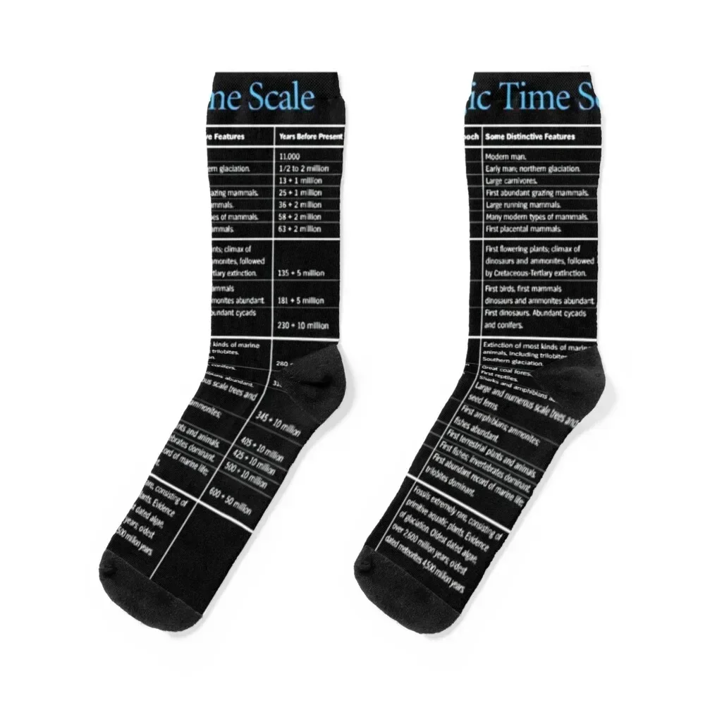 Geologic time scale Socks aesthetic Crossfit Socks Ladies Men's