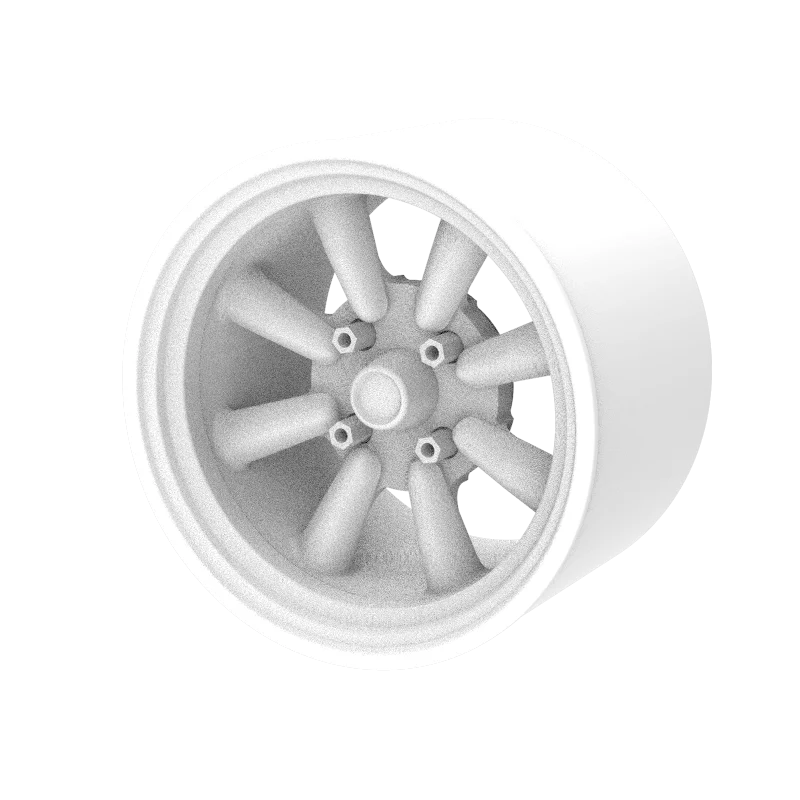 PUFF 1/64 Model Car Wheels with Rubber Tires Watanabe Refitting Parts For Model Sports Vehicle Hot Wheels MINIGT Tomica D: 8.5mm