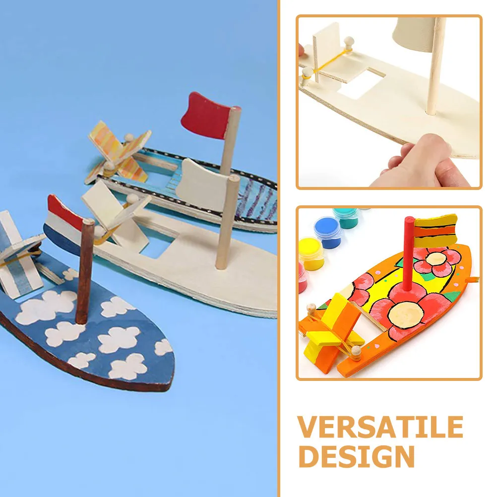 

Набор из 5 деревянных парусников для самостоятельной росписи: заготовки для детского творчества, модели для ручной работы, для развлечений и развития творческих способностей