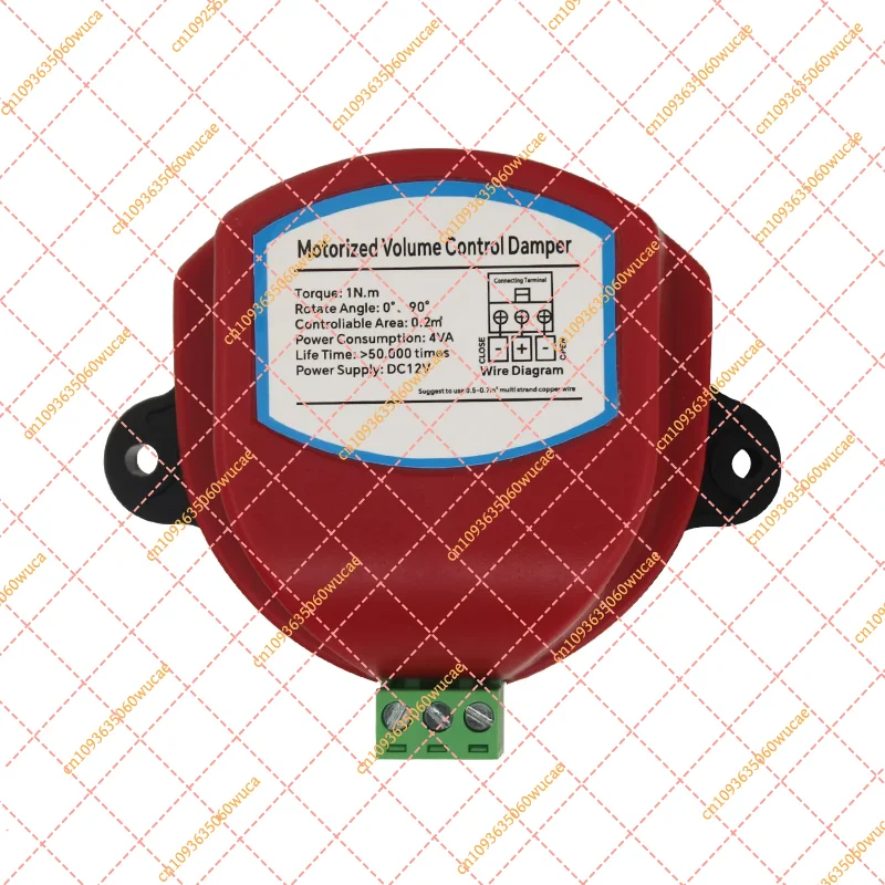 Motorized Air Damper Valve for HVAC Ducts, AC220V/DC12-24V Electric Actuator Switch
