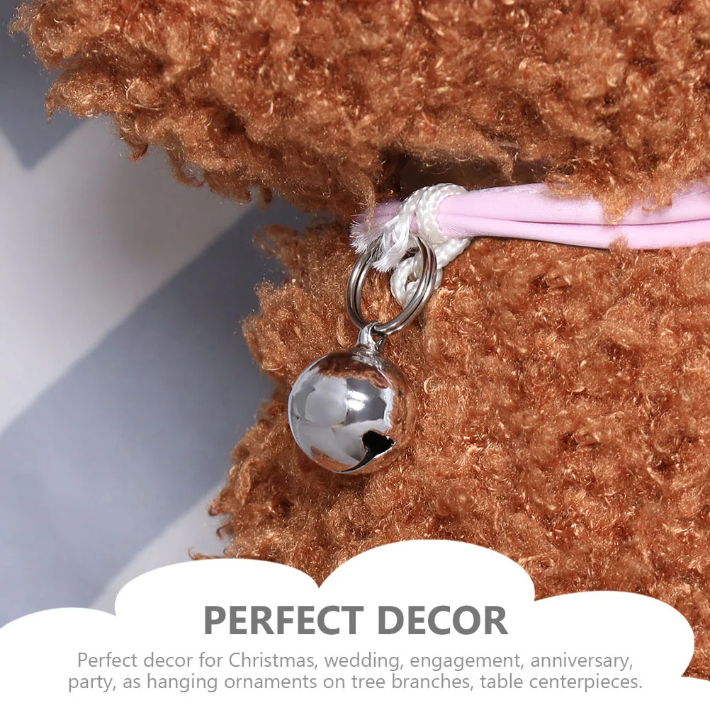 

20Pcs Copper Bells Simple Design Kitten Dog Puppy Accessories Decorative Bells for Christmas Wedding Party Home
