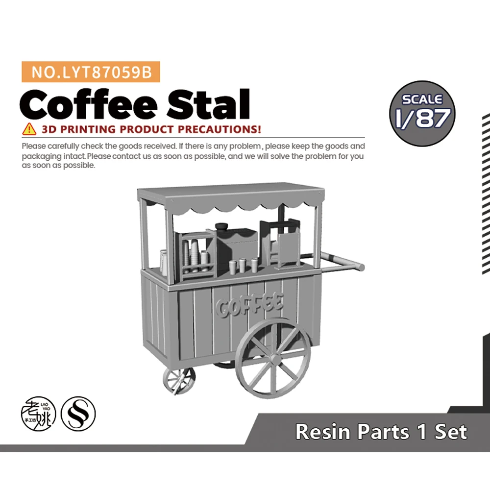 

Yao's Studio LYT87059B 1/87 Scene Model Coffee Stal