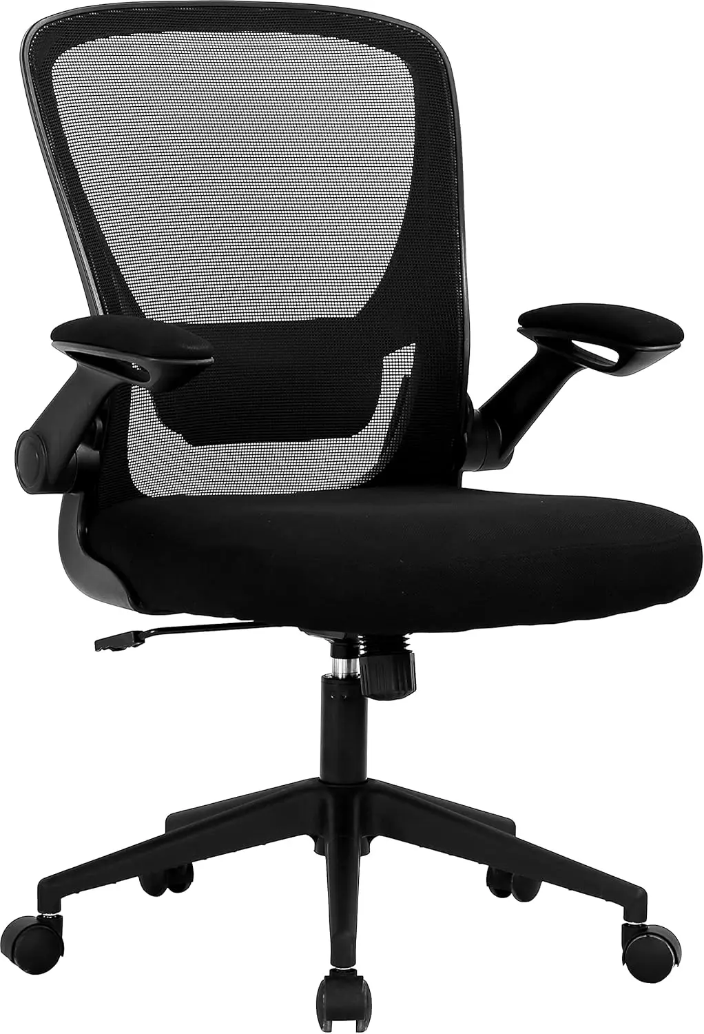 Hhs silla de oficina ergonómica para dormitorio, escritorio pequeño de malla, cómoda, giratoria, tarea ejecutiva con Lumbar