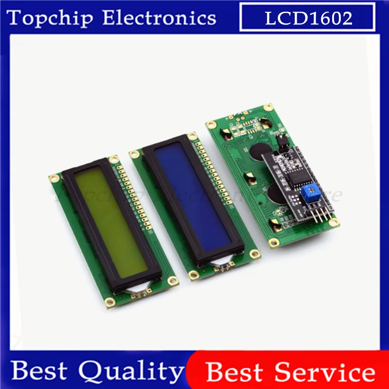 

LCD1602 1602 LCD Module Blue / Yellow Green Screen 16x2 Character LCD Display PCF8574T PCF8574 IIC I2C Interface 5V for arduino