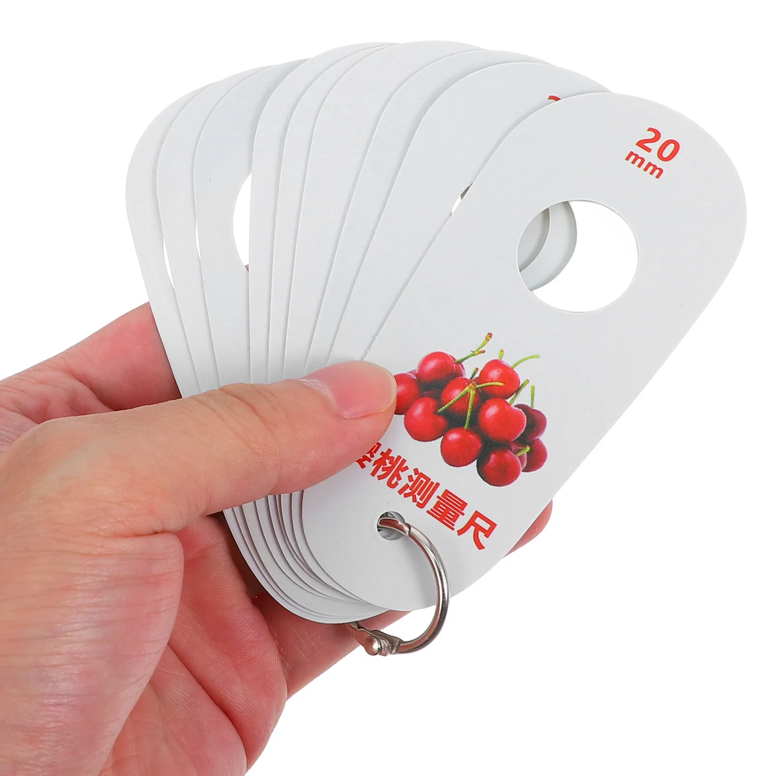 Cherry Measuring Calipers High Precision Plastic Diameter Gauge Ring for Fruit Grading Farming Harvest Sorting Tool