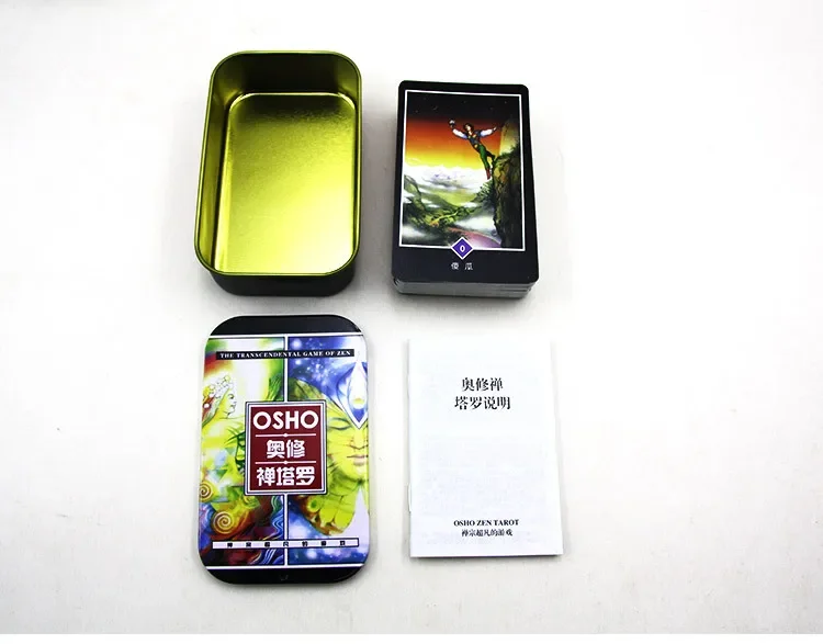 Iron Box English Radiant Rider Wait Tarot Cards Factory Made High Quality Taro Card with Colorful Box Cards Game Board Game