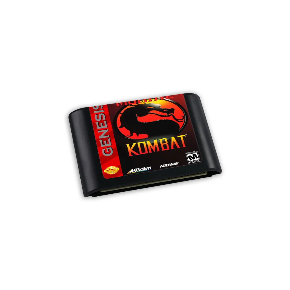 لعبة Mortal Kombat-Cover لسيجا ، MD ، Mega محرك الأقراص ، لوحات المفاتيح Genesis ، صندوق خرطوشة ، يدوي ، الولايات المتحدة الأمريكية