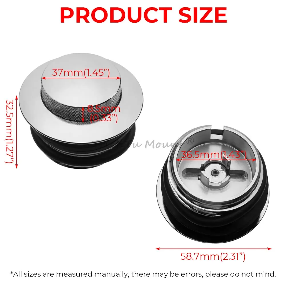 1Pc Left Side Fuel Tank Cover Motorcycle Pop Up Gas Cap For Harley Sportster XL883 1200 Dyna Softail Fat Boy Touring Road King