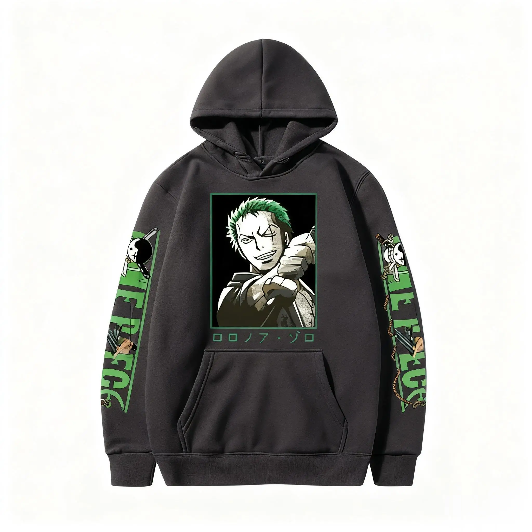 One Piece Zoro Anime Hoodie Männer Frauen Baumwolle Pullover Casual Top Streetwear Cosplay Jacke Grafik Sweatshirt 2026 Herbst Winter