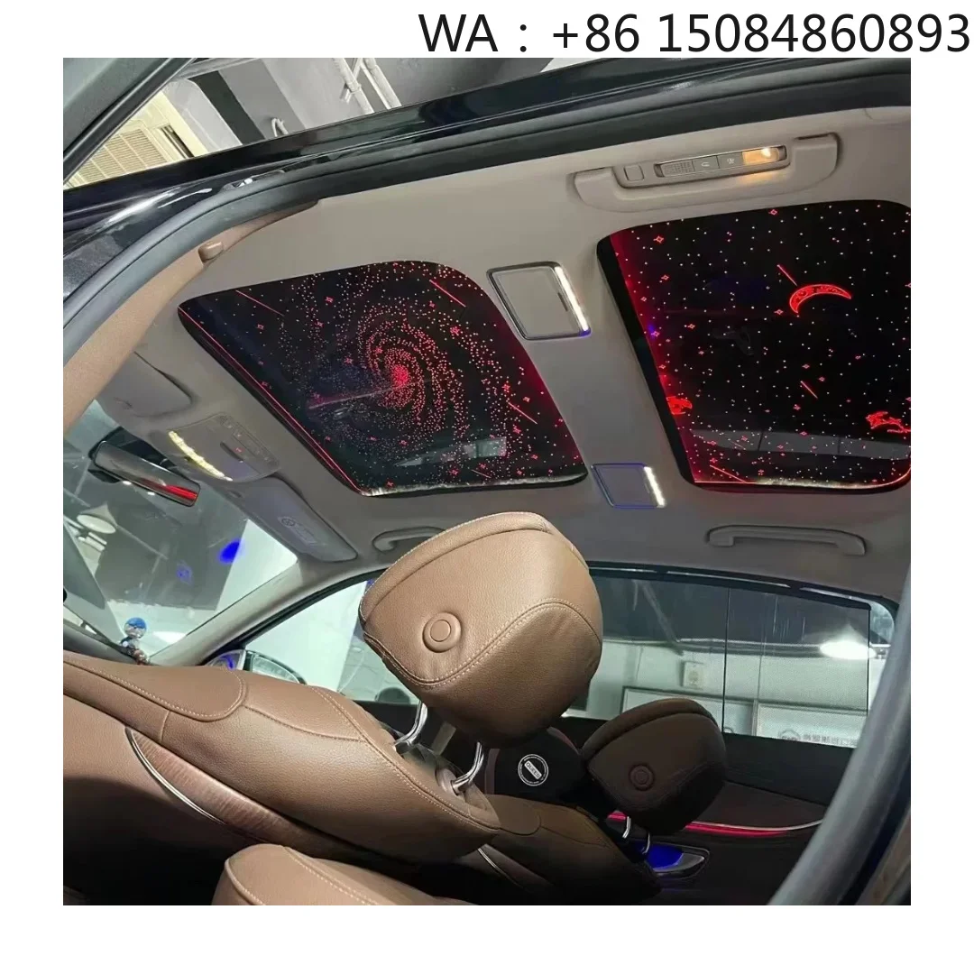 Fiber Optic Star Ceiling Film Kit Car Sunroof Interior Decoration Custom Pattern Auto Atmosphere Lighting Parts