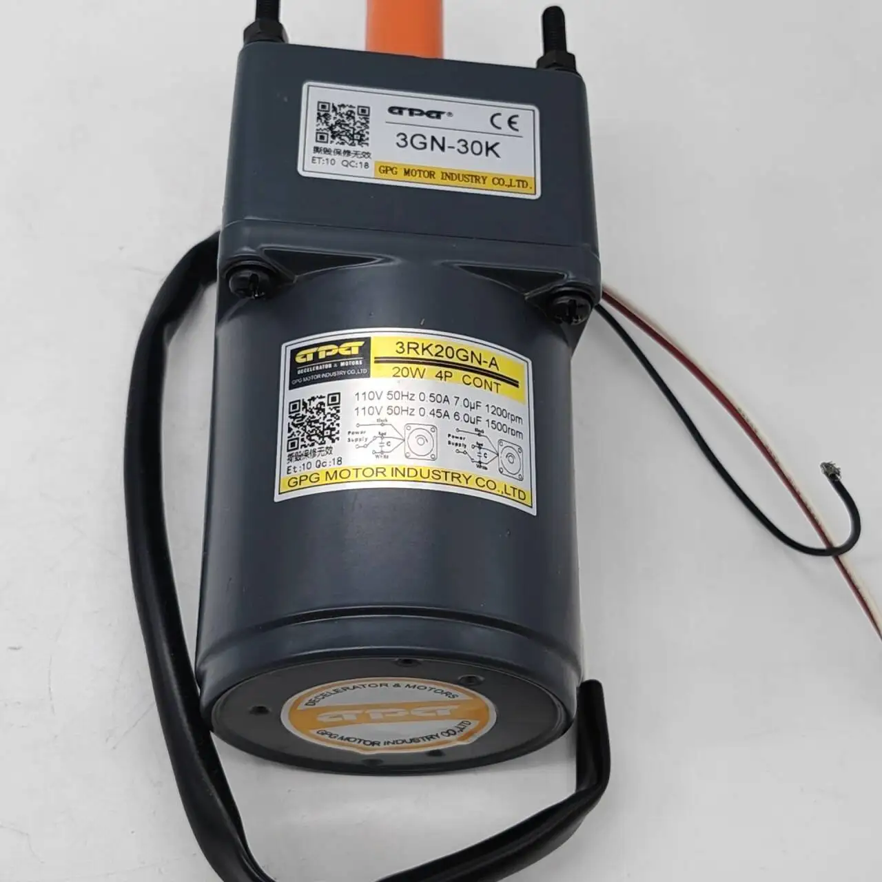 AC Servo Motor + Servo Motor 1.2KW, 4Nm Servo Motor 110 Flange Size with 3 Meter Cable