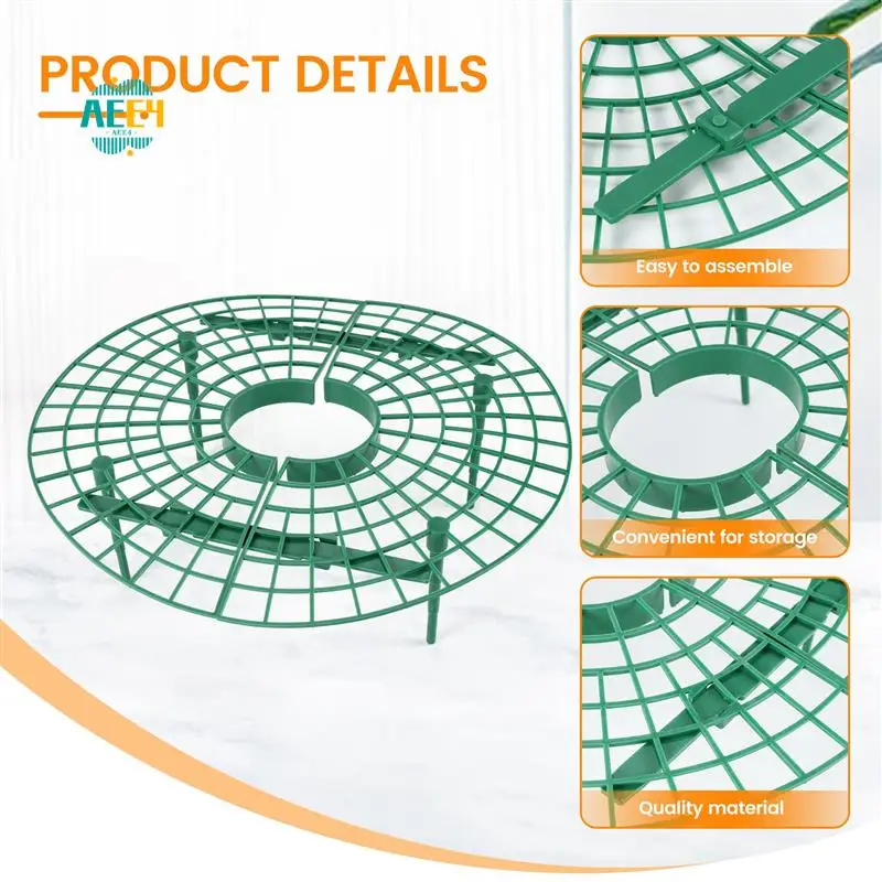 

AEE4-15 Pack Опора для клубничных растений Опора для выращивания клубники Уникайте вращающейся рамы Легкий инструмент для выращивания клубники