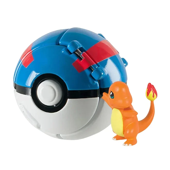 Pokeball Pokemon Beeldje Elf Bal Anime Figuur Cartoons Pikachu Charizard Pocket Monster Huisdier Anime Action Model Speelgoed Kinderen Geschenken