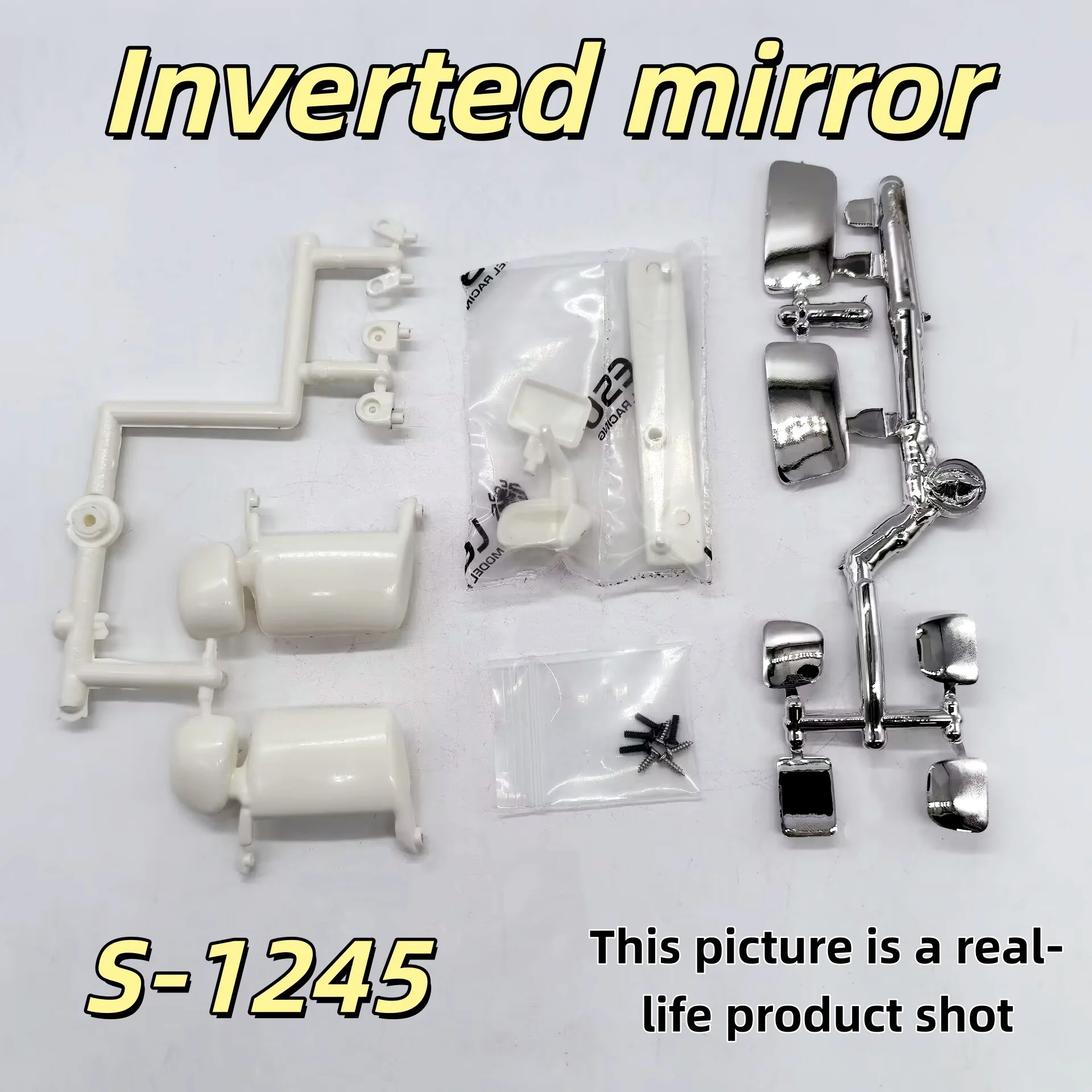 1 set RC LESU Rearview Mirror for Tamiya 1/14 R620 470 RC Tractor Truck Remote Control Cars Electric Model Th05105-Smt3 DIY