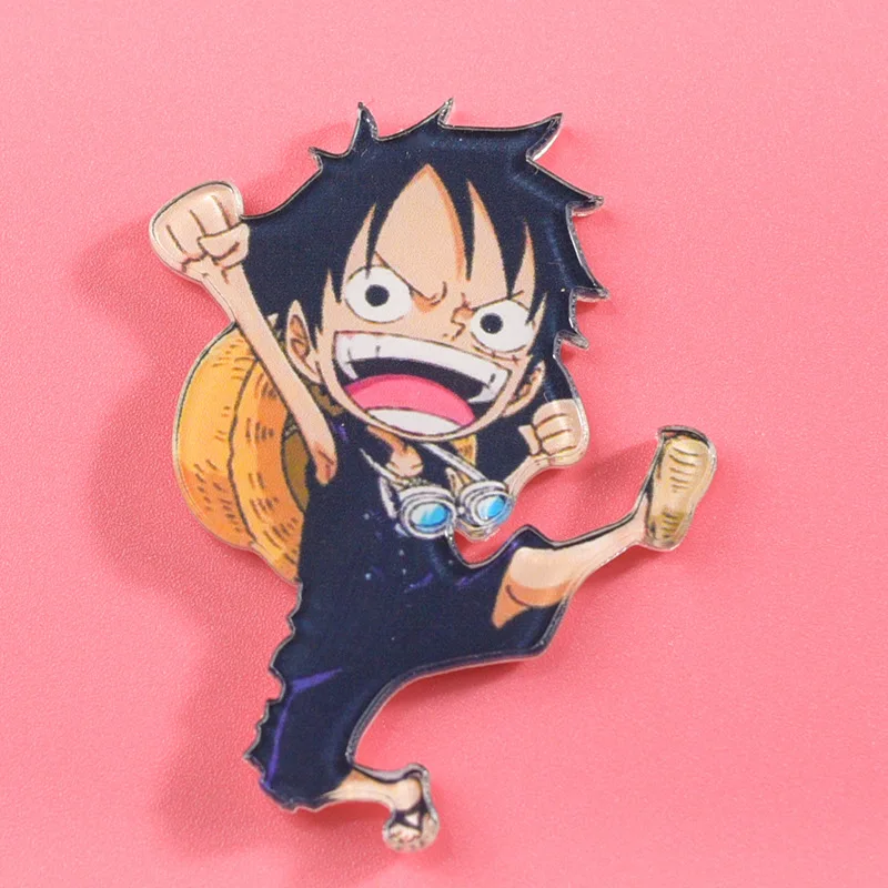 Eendelige Cartoon Badge Chopper Luffy Zolona Beauty Brooch Anime Badge Koelkastmagneet Studentenklasse Badge Verjaardagscadeau