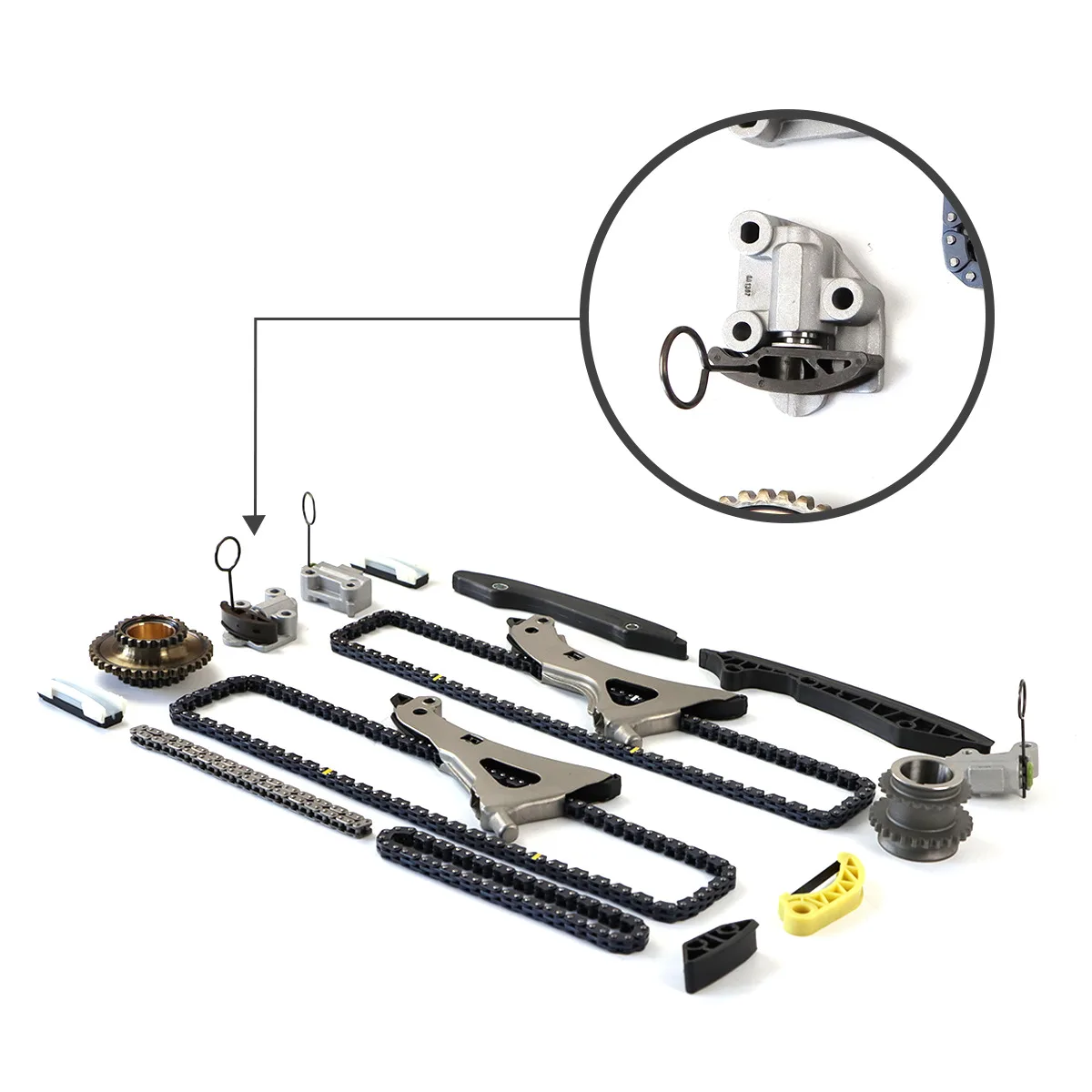 Timing Chain Camshaft Adjuster Kit 60009367 Fits For M278 Mercedes-Benz CLS500 GLS500 GL500 E550 X166 S500 W222 4.7L V8 Turbo