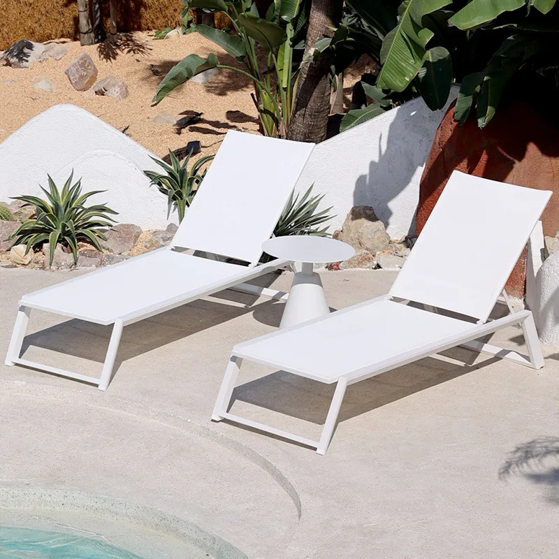 

Уличный шезлонг, водонепроницаемый двор, балкон, алюминиевый сплав, складной бассейн для отдыха на открытом воздухе, защита от солнца, пляжное кресло