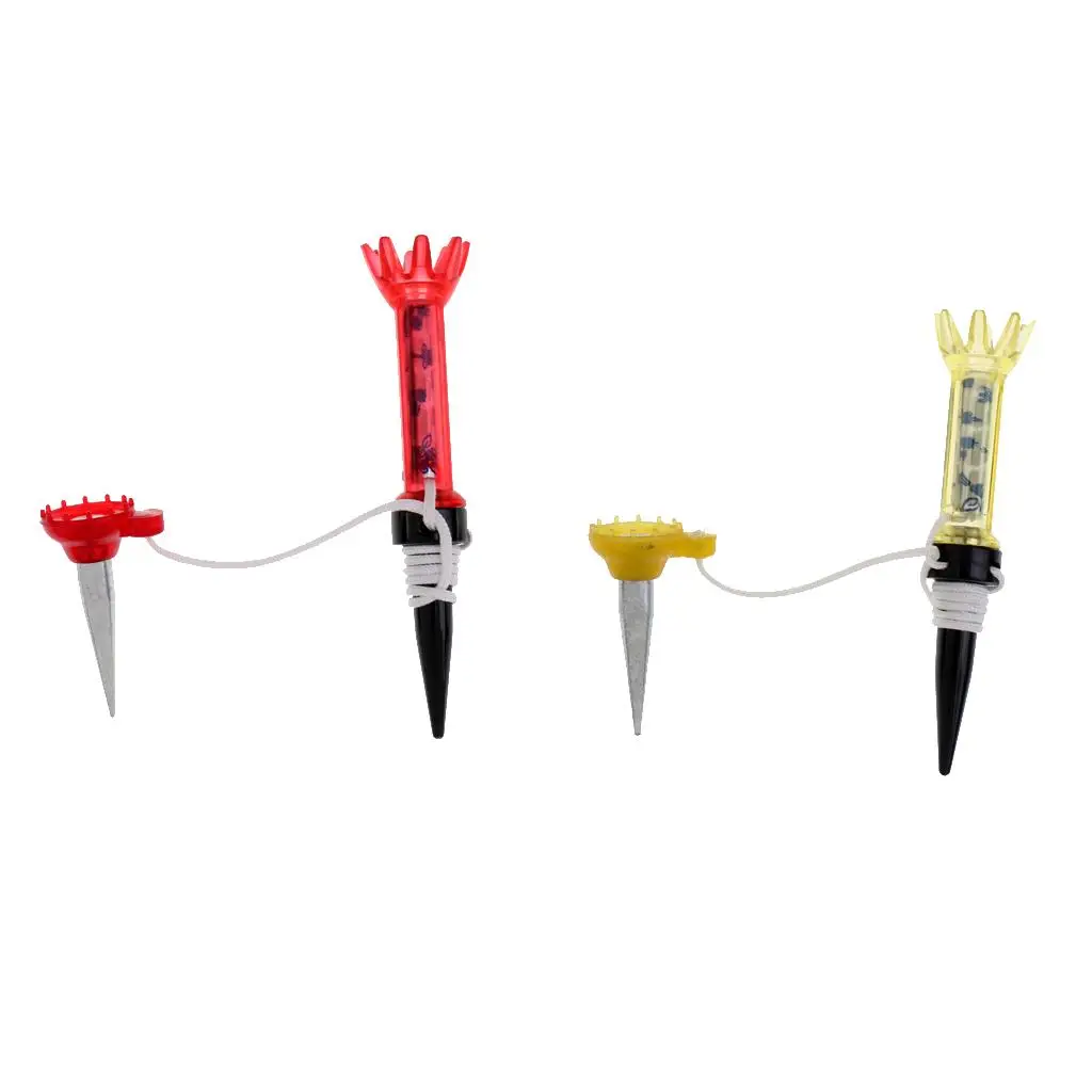 Flexible Magnet Golf Tee Reusable Plastic Metal Golfer Training Tool Golf Practice Tees for Distance Aid