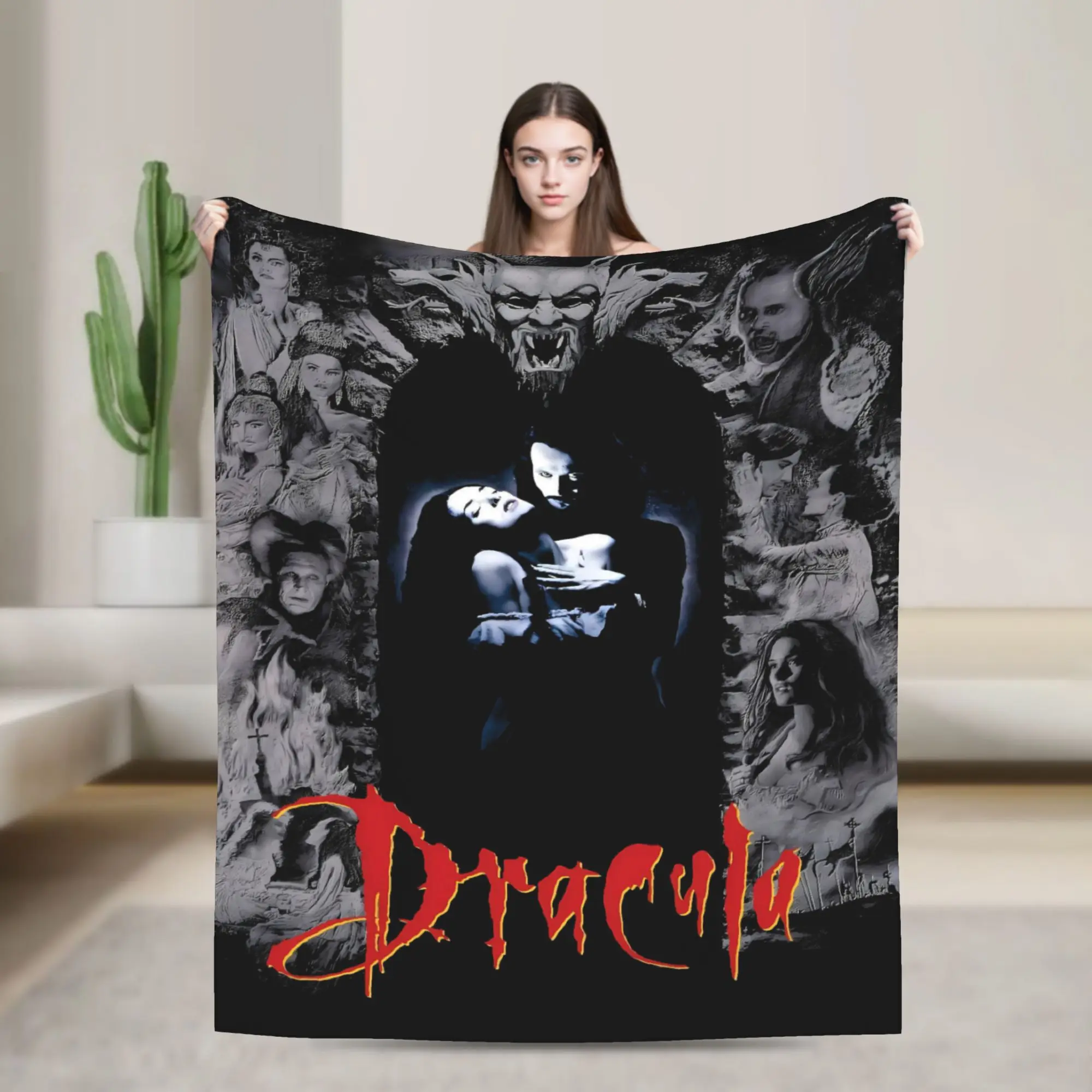 Warm Soft Blanket Camping Bram Stoker's Dracula  Throw Blanket  Flannel Bedspread For Outdoor Novelty Sofa Bed Cover