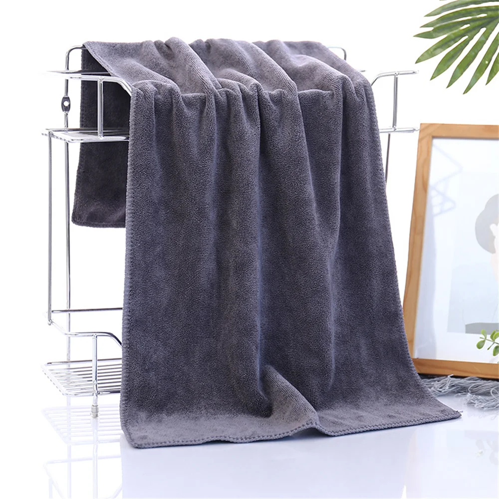 

1 pcs Microfiber Bath Dry Hair Towel Soft Thickened Household Car Cleaning Sports Towel Absorbent Barber Beauty Salons Towels