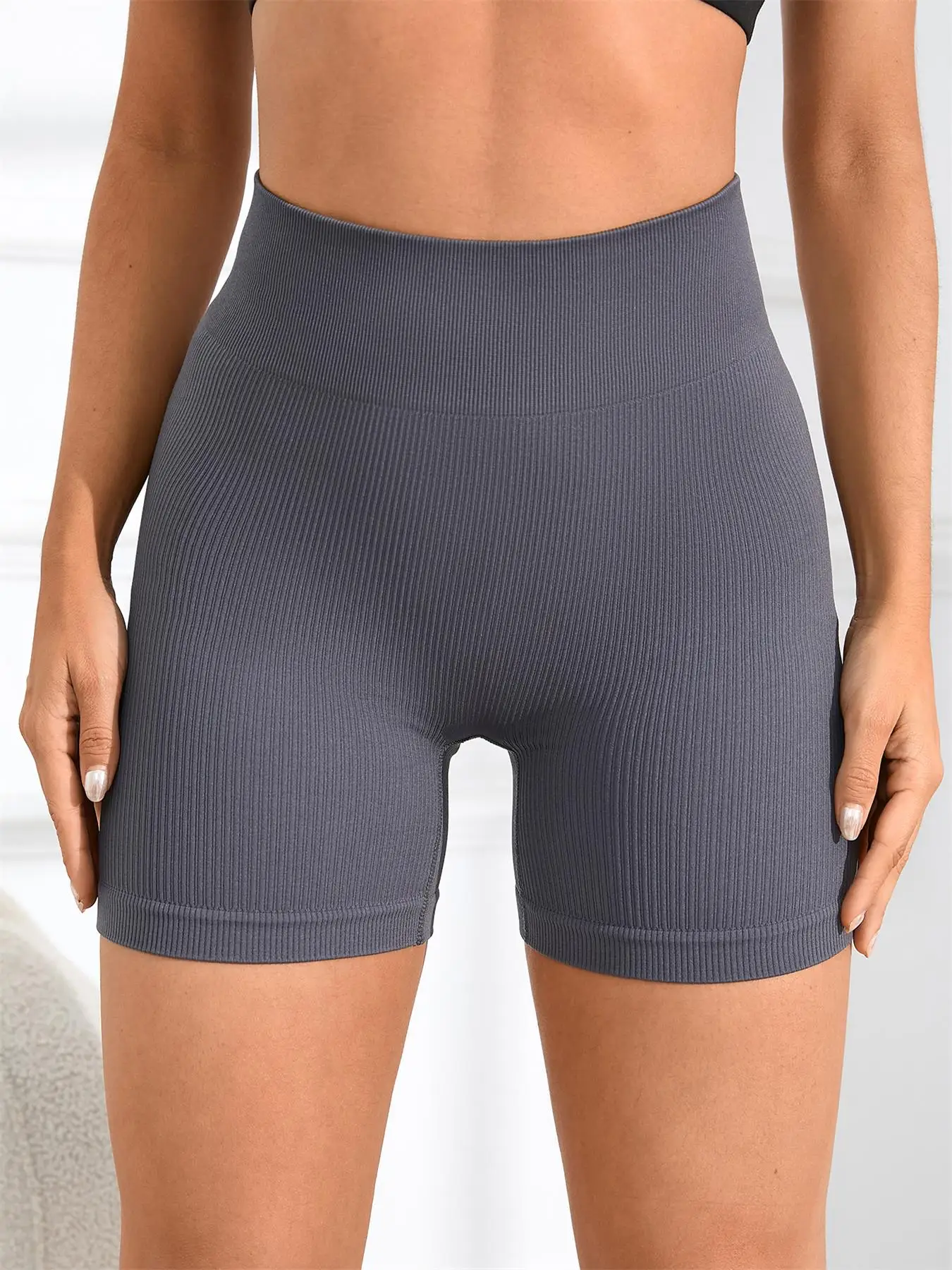 Short de sport taille haute pour femmes, Leggings de Yoga sans couture très extensibles, vêtements de sport pour dames pour vêtements d'intérieur et d'extérieur