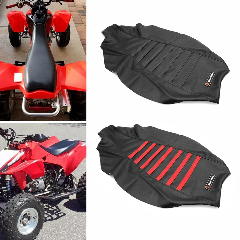 ATV Motorcycle Rib Ribbed Gripper Soft Seat Cover For Honda TRX 450R 450ER 2017 2005 2007 Dirt Bike TRX450R TRX450ER 2004-2018