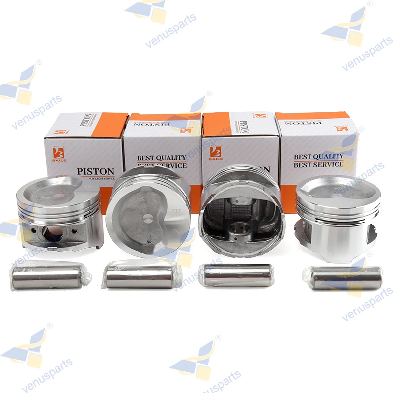 4Y Engine Piston With Pin Lock + Piston Ring 4-cylinder 13101-73030 91*1.5+1.5+4 For toyota 5-6FD