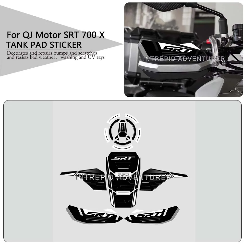 

3D Epoxy Resin Sticker Waterproof Scratch-Resistant Motorcycle Tank Pad Protective Sticker Kit for QJ Motor SRT 700 X 2024