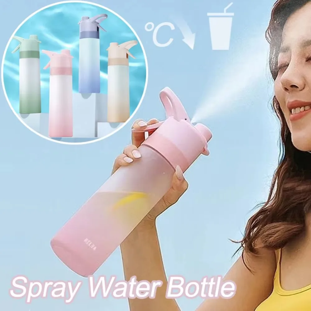 Gradual Fog Surface Water Cup High Color Spray Sports Water Cup Men'S And Women'S Water Spray Plastic Cup Gift Cups Water Bottle