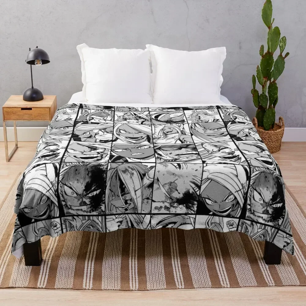 

Mirko hero collage - black and white version Throw Blanket