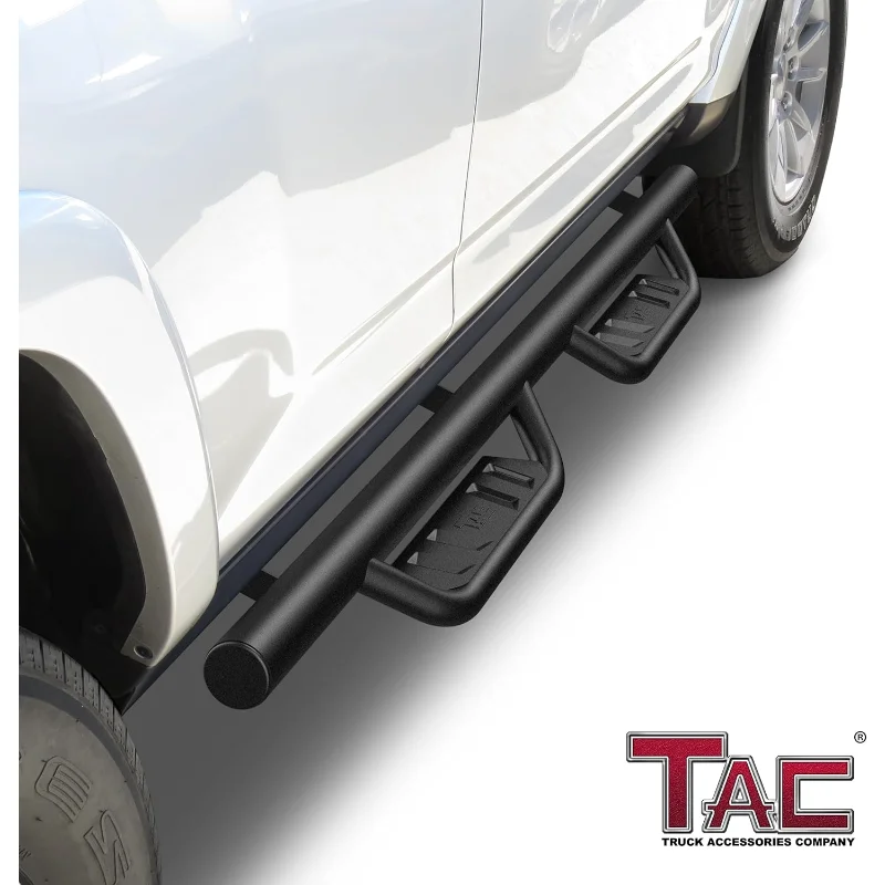Tablas para correr con escalones laterales abatibles TAC de 4 ", compatibles con 4 corredores 2010-2024 (excluye 22-24 TRD Sport/20-21, edición Nightshade