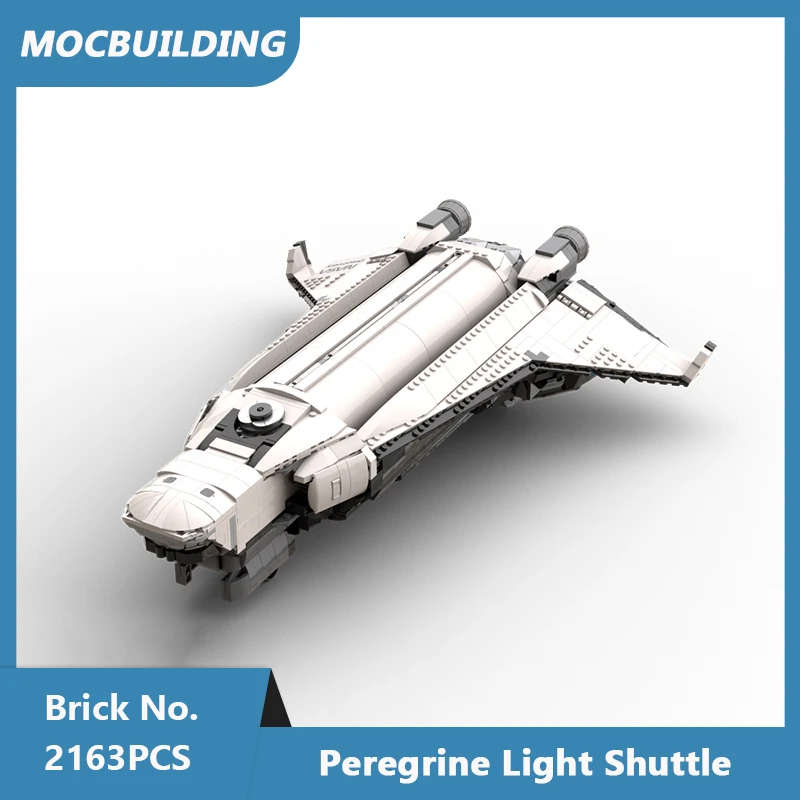 MOC Building Blocks Space Force Peregrine Light Shuttle Model DIY Assembled Bricks Educational Creative Xmas Toys Gifts 2163PCS