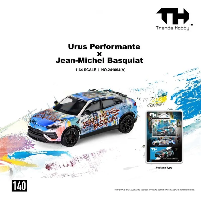 先行販売トレンド-ホビー-th-1-64-ウルス-x-バスキア-ブリスターバージョン-ダイキャストカーモデル-ミニチュアギフト