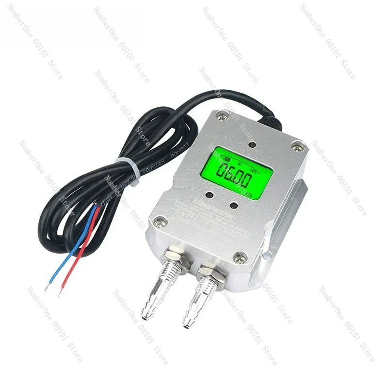 RS485 liquid crystal digital differential pressure transmitter 4-20mA 0-5v 0-10v differential pressure sensor