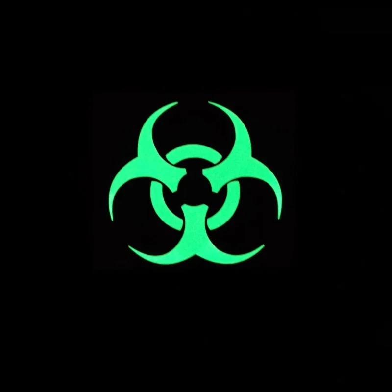 Car Stickers Biohazard Warning Biological Reflective Decoration For Fuel Tank Cap Windshield Trunk Bumper Motorcycle Helmet C40