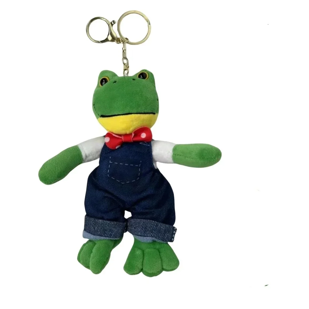 New Magic Expression Plush Keychain Doll 25cm Soft Plush Frog Toy Cartoon Girl Long Leg Frog Kids view 6