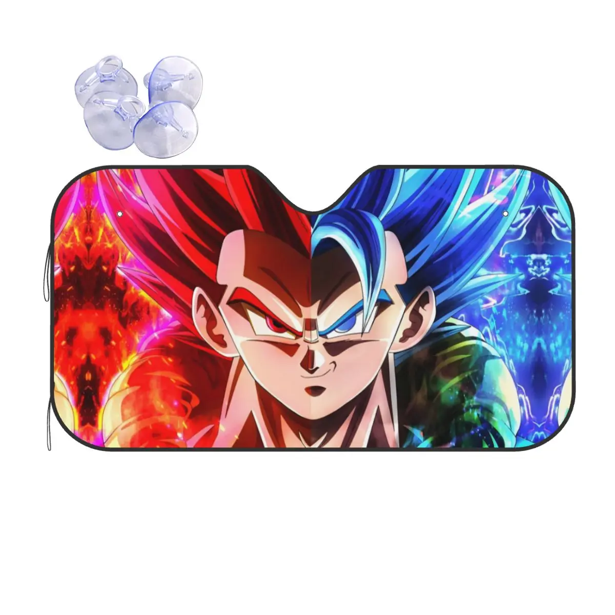 Pare-soleil universel Dragon Ball Z, 76x140cm, pare-brise en aluminium, protection solaire