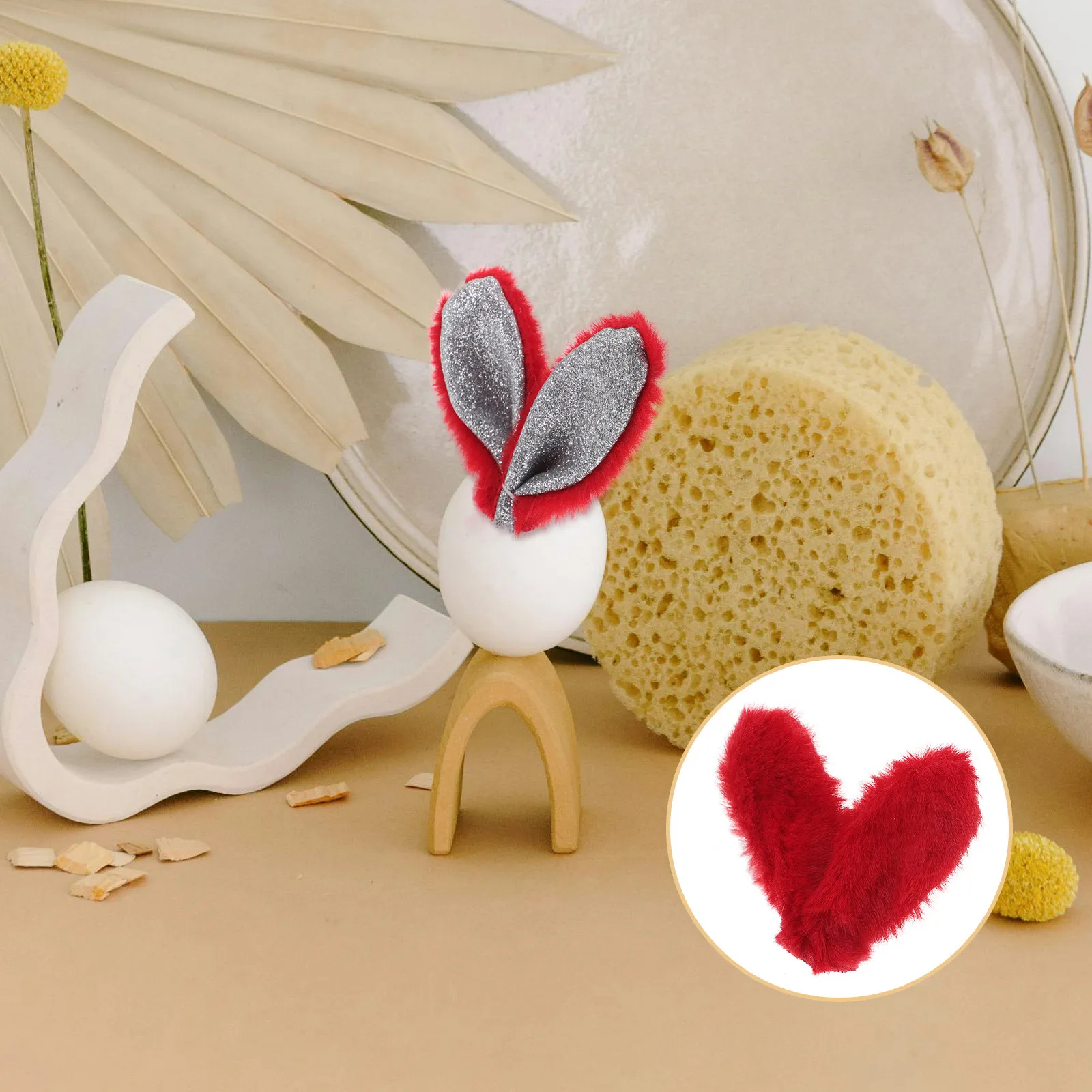 

10Pcs Easter Hair Accessories Bunny Ear Hair Clips for Girls DIY Cute Rabbit Ear Headband Decorative Rabbit Ears Headpiece