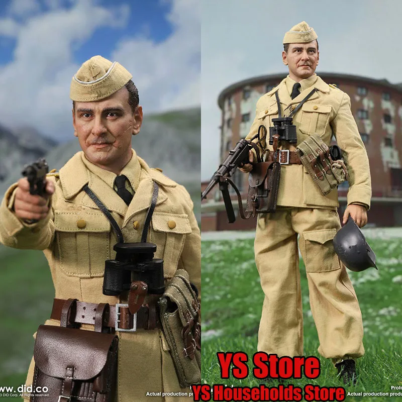 

DID D80172 1/6 Scar Face Otto Man Soldier Yellow Uniform Cloth Movable Action Figure Mini Weapon Model Ornament 12" Male Figure