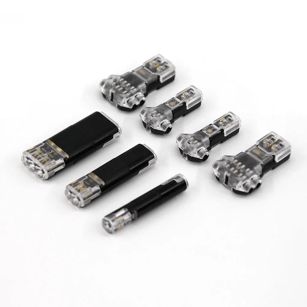 

Electrical LED Wire Connector 1 2 3 Pin Way Plug Docking T Type Car Wire Cable Quick Connectors Strip Terminal Blocks Connection
