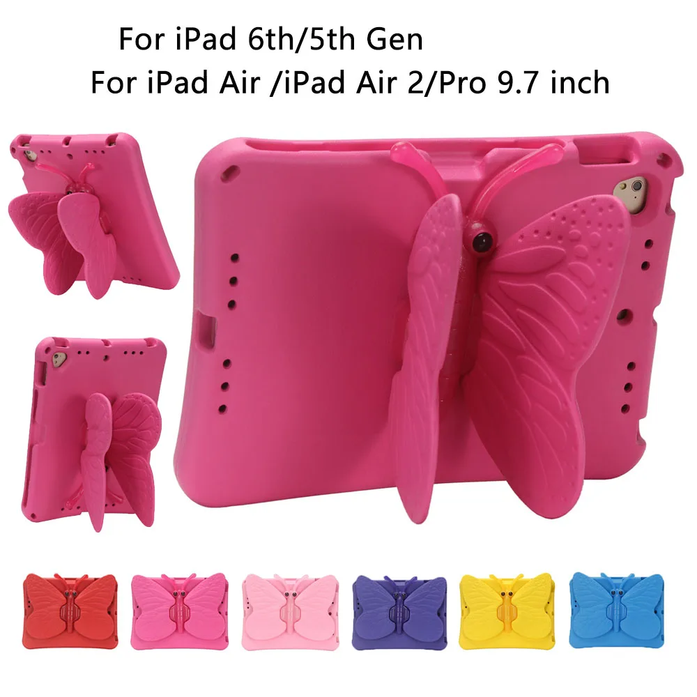 For iPad 6th Gen A1893 A1954 case 5th Gen A1822 A1823 kids rotate tablet Cover for ipad Air /Air 2/Pro 9.7