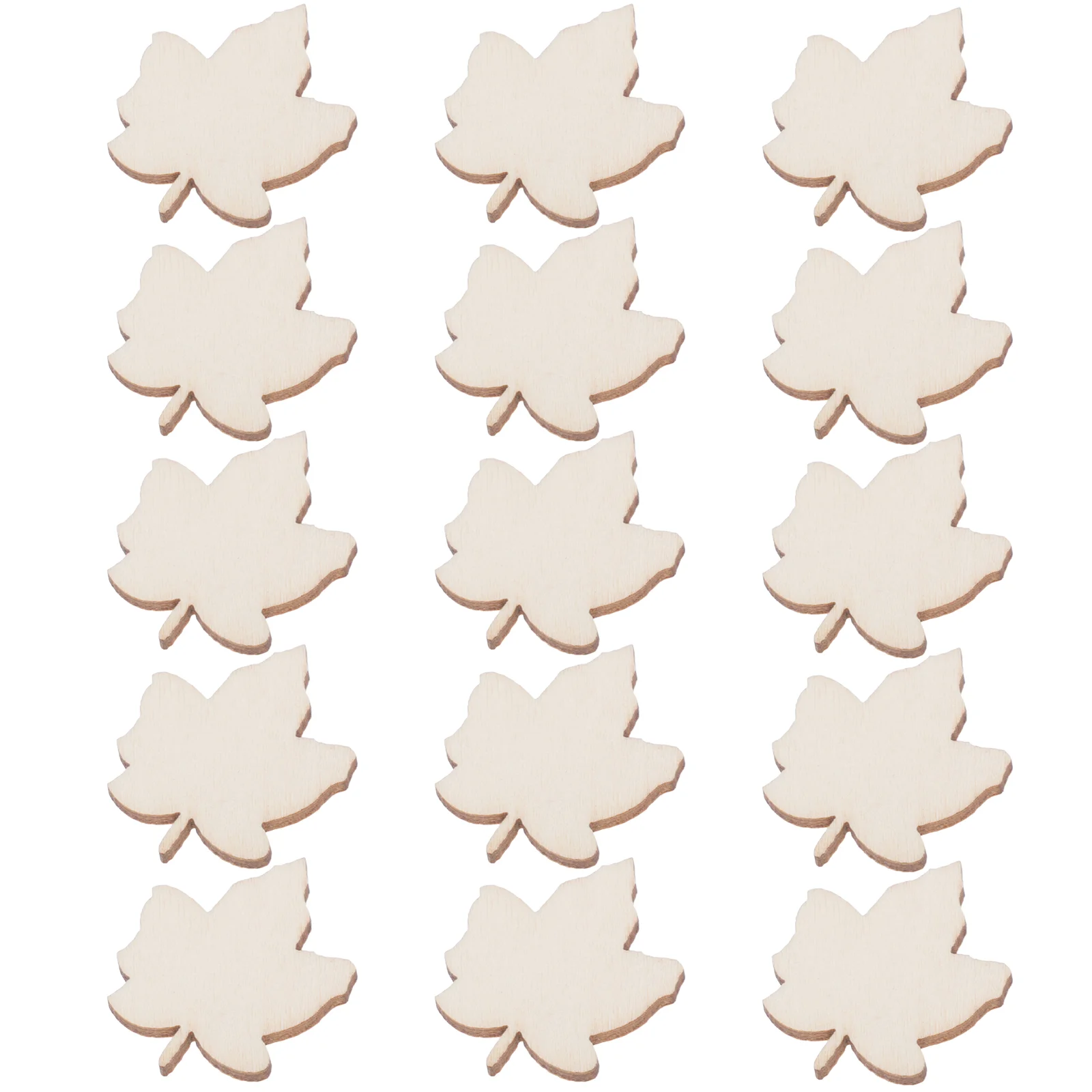 

50 pcs Maple Leaf Handmade Accessories Fall Leaves Wooden Craft Supplies Decorations Projects Unfinished Wood Slices