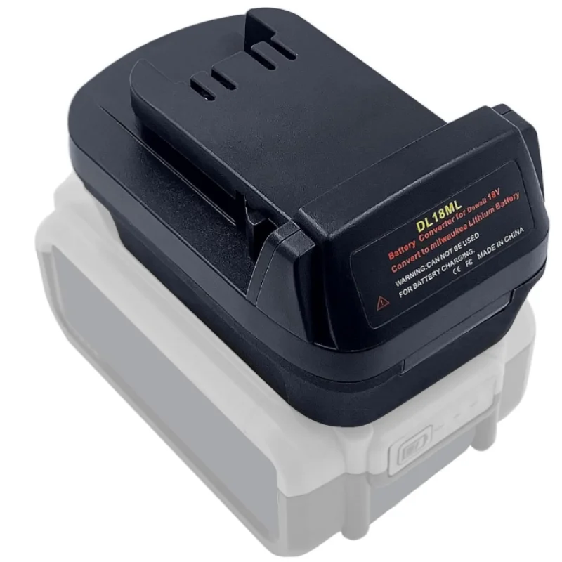 DL18ML Lithium Battery Convert Adapter for DeWalt 20V/60V Max Li-Ion Battery Adapter Convert M&18 18V for Milwaukee Power Tools