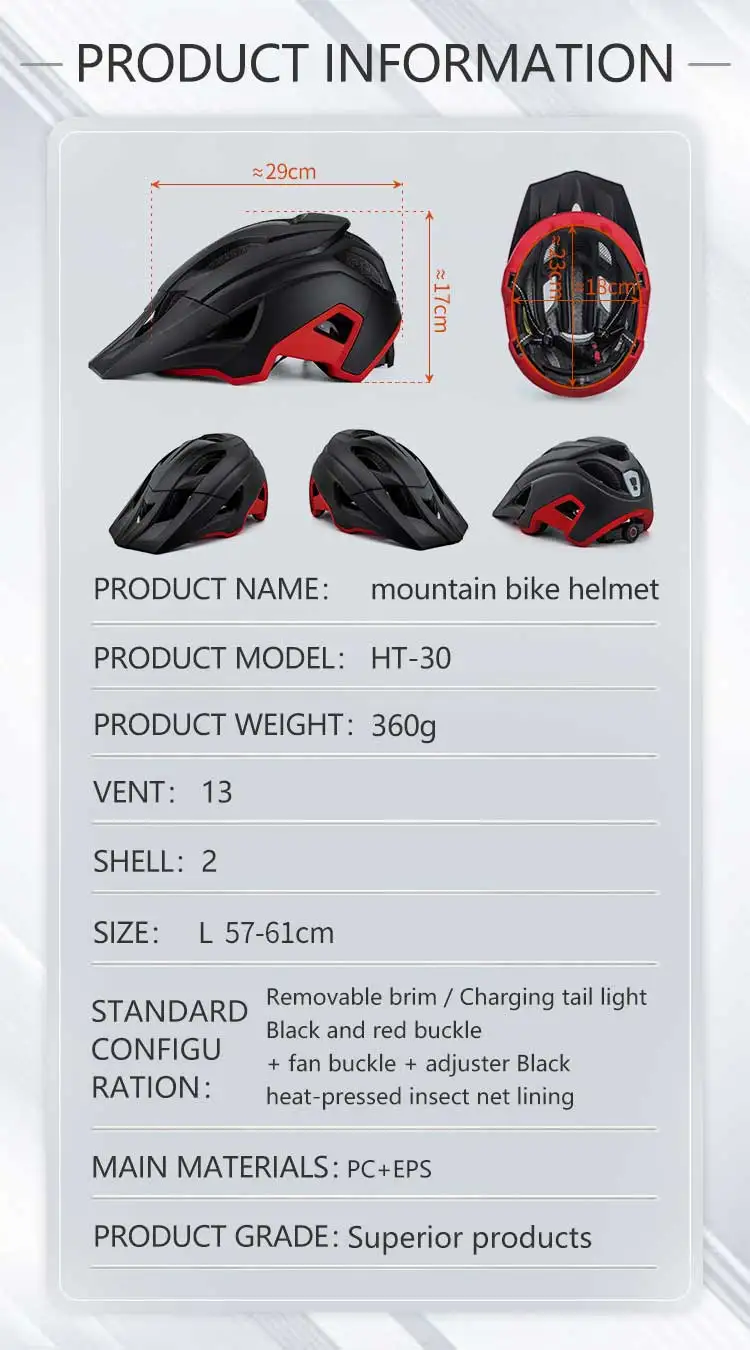 East inears neuer fahrrad helm für Erwachsene mtb ultraleichter Outdoor-Sport helm für Herren und Damen Skateboard-Mountainbike-Helm – Detail 2