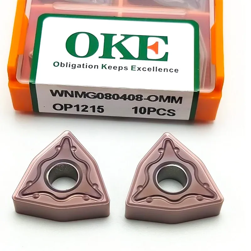 OKE Drehmeißeleinsatz WNMG WNMG060408 WNMG080404 WNMG080408 -OMM OP1215 Hartmetalleinsätze Speziell für Edelstahl – Detail 4