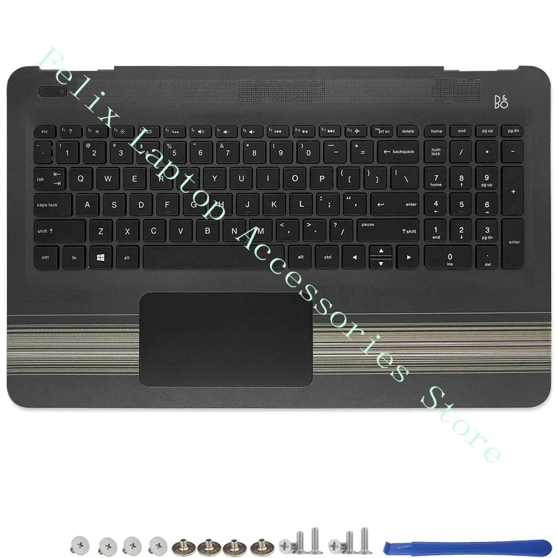 New For HP Pavilion 15-AU TPN-Q172 15-AW AL TPN-Q17 Laptop Palmrest Upper Top Case/Bottom Base Cover Keyboard Backlight Hinges