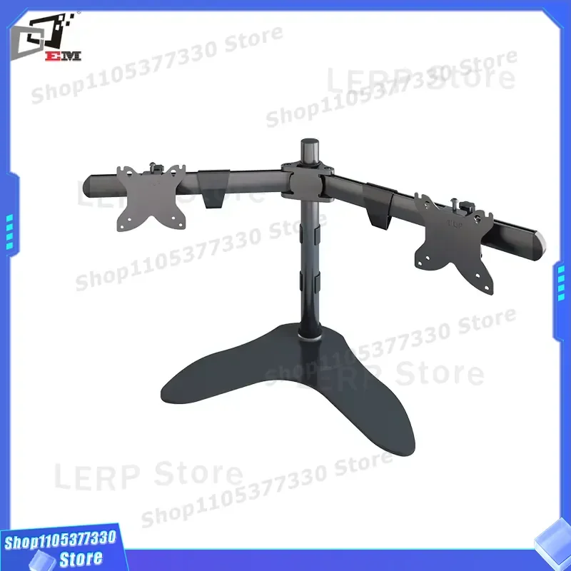 Dual Monitor Mount Aluminum Arm Height Adjustable VESA 100x100mm Stand for Two Screens Desk Clamp Free Rotation Ergonomic