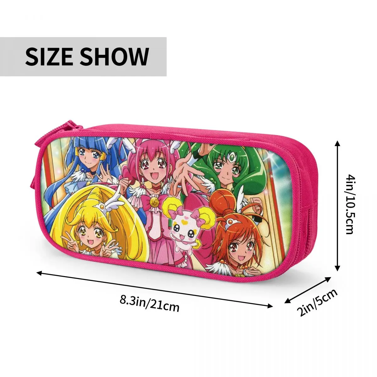 Smile Precure Anime Pencil Cases Glitter Force Yayoi Miyuki Nao Reika Akane Pencilcases Pen Holder Pencil Bags Students School